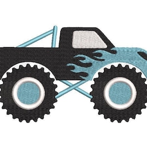 Monster Truck Embroidery Design Vehicle Embroidery Design - Etsy