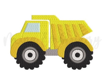 Dump Truck Embroidery Design, Earth Truck Embroidery Design, Machine Embroidery Design, 5 Sizes, Instant Download
