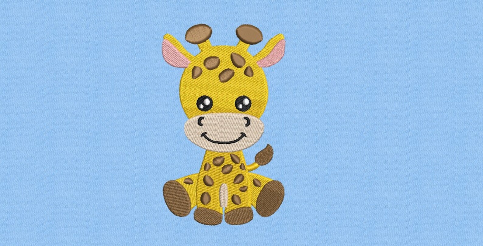 Cute Baby Giraffe Embroidery Design Animal Embroidery Design Etsy