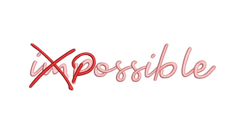 Impossible Embroidery Design, Machine Embroidery Design, 6 Sizes ...