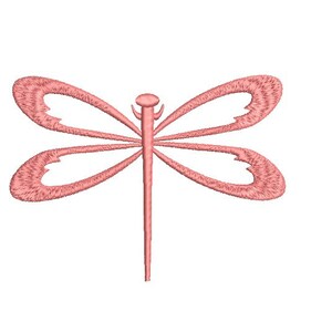 Puede incluir: Una lib&eacute;lula rosa con alas delicadas y un cuerpo largo y delgado.