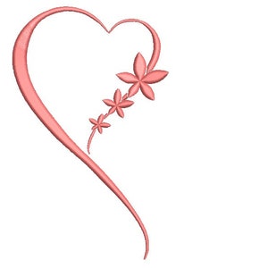 Auraluz Pink Knit Bubble with Heart Flower Embroidery