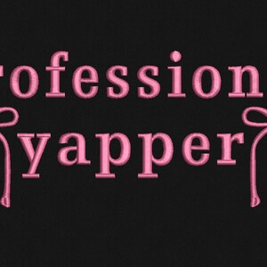 Kokette Professionelle Yapper Stickerei, Maschinenstickerei, 6 Größen, Instant Download Bild 4