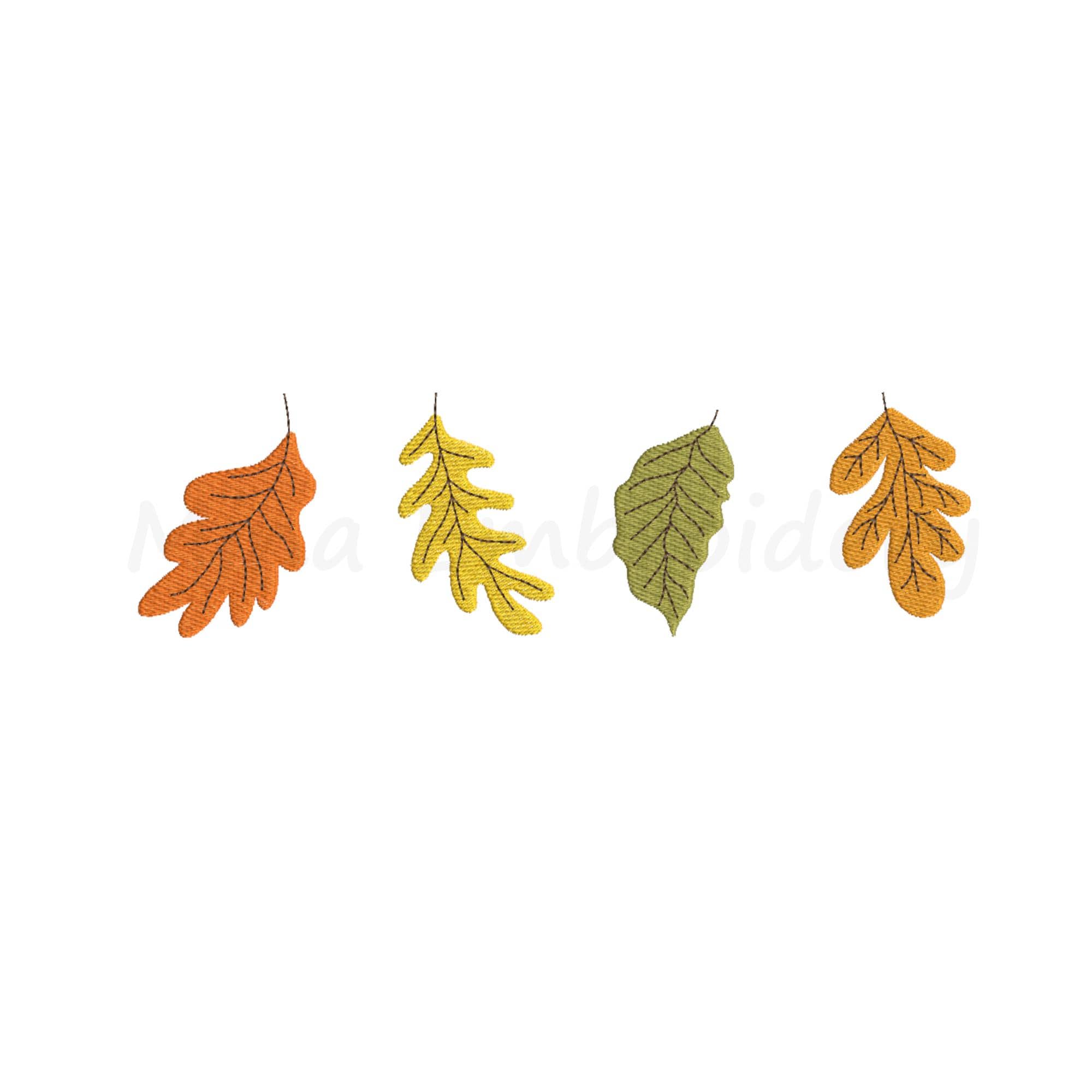 Autumn Leaves Machine Embroidery Design: Fall Decor (instant Download ...