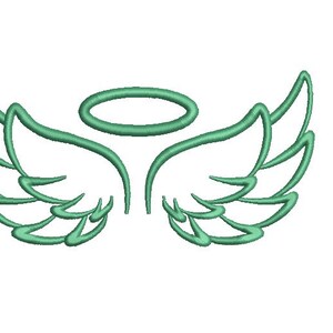 Angel Wings Embroidery Design, Machine Embroidery Design, 6 Sizes ...