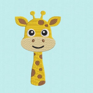 Baby Boy Giraffe Face Embroidery Design, Animal Embroidery Design ...