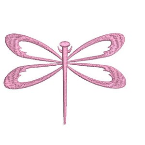 Puede incluir: Una lib&eacute;lula rosa con alas delicadas y un cuerpo largo y delgado.