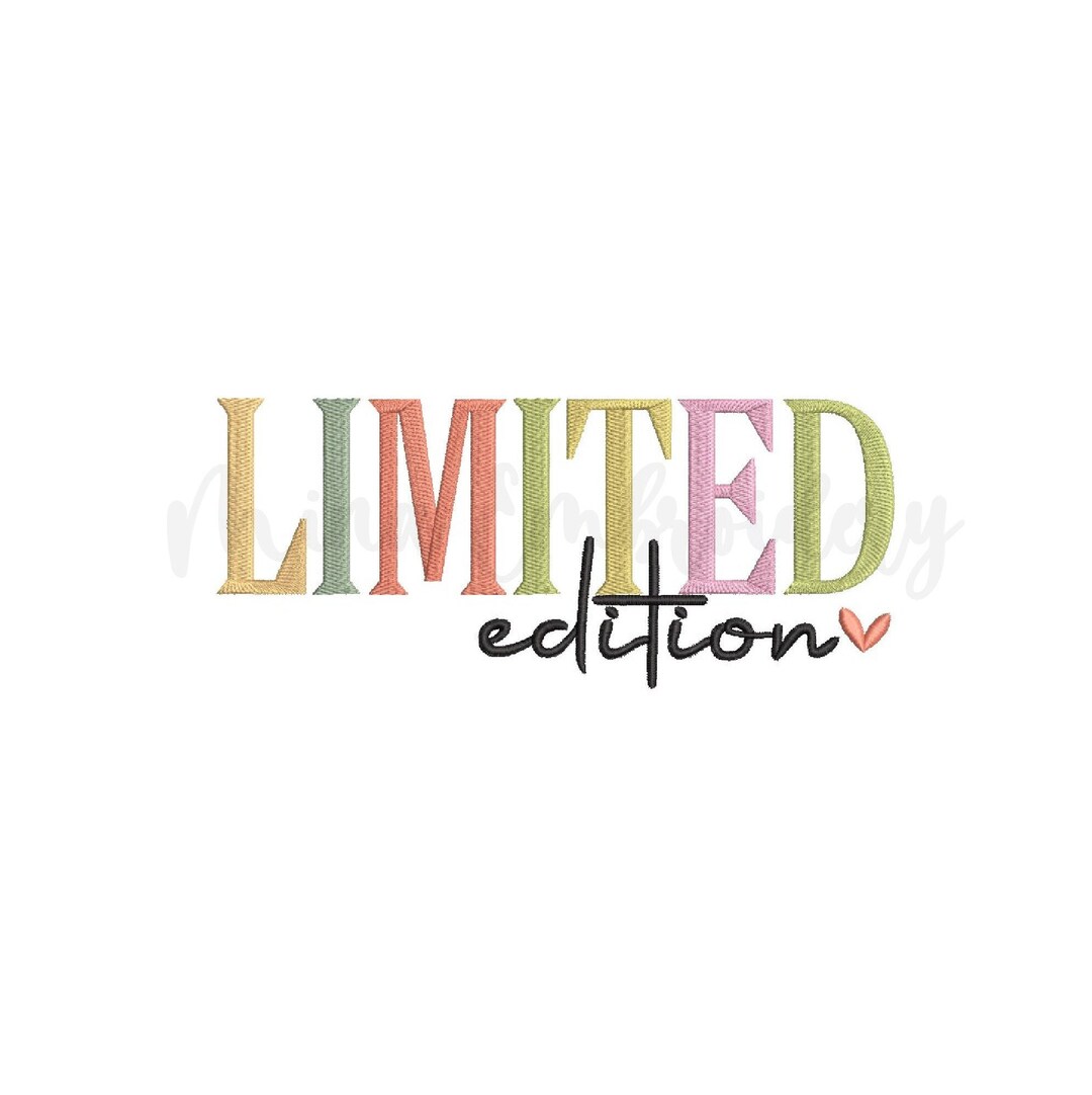 Limited Edition Embroidery Design, Machine Embroidery Design, 6 Sizes ...