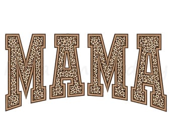 Mama Applique Embroidery Design, Mother's Day Embroidery Design, Machine Embroidery Design, 5 Sizes, Instant Download