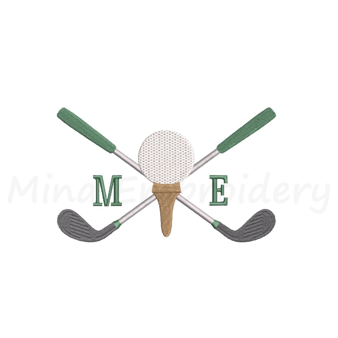 Golf Embroidery Design, Split Golf Design, Machine Embroidery Design, 5 ...