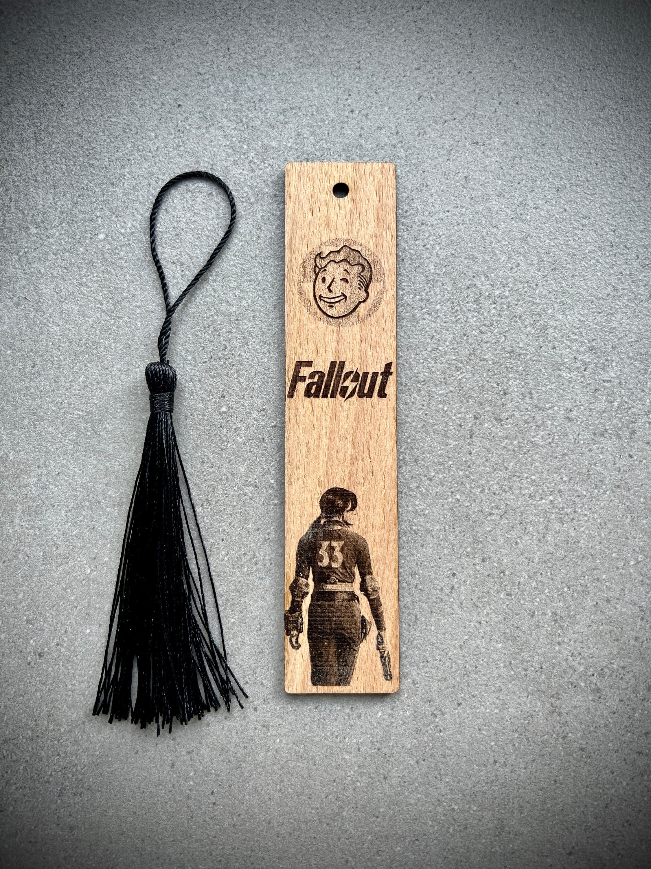 Engraved Wooden Bookmark – Post-apocalyptic Style Fallout Series ...