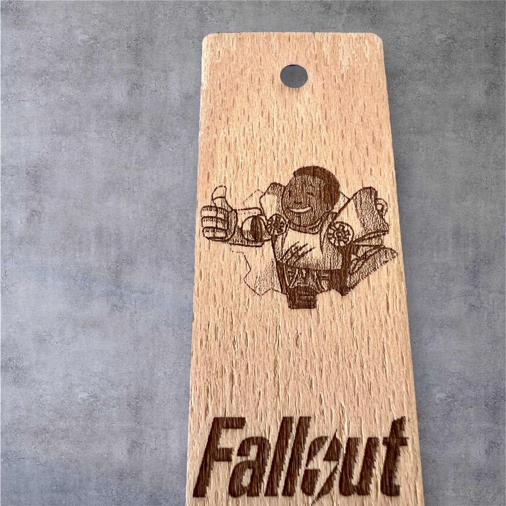 Personalized Wooden Bookmark With Name Inspired by the Fallout Universe ...