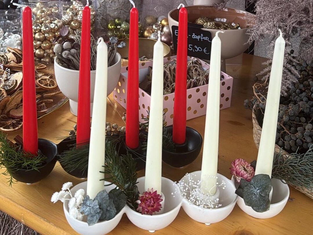 4 Candlesticks Placed Together - Ideal for Advent - Etsy