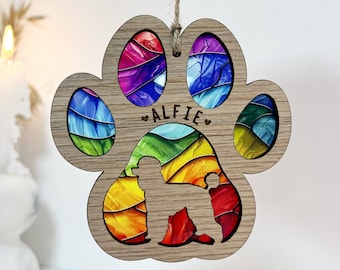 Rainbow bridge dog loss memorial gift, sun catcher, pet sympathy gift, pet loss gift, dog loss memorial gift, dog lover gift, dog sympathy