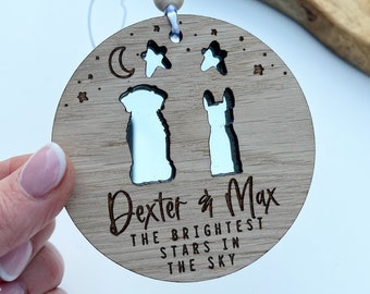 Dog memorial gift, Dog sympathy gift, Dog ornament, Brightest stars in the sky dog loss bereavement gift, Dog loss, Pet loss, In memory gift