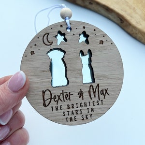 Dog memorial gift, Dog sympathy gift, Dog ornament, Brightest stars in the sky dog loss bereavement gift, Dog loss, Pet loss, In memory gift