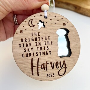 Personalised dog memorial gift, Dog sympathy gift, Dog ornament, Brightest star in the sky dog loss bereavement gift, Dog keepsake gift