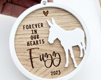 Regalo conmemorativo de burro, regalo de condolencias por la pérdida de un burro, regalo para amantes de los burros, regalo con temática de burro, regalo por la pérdida de una mascota