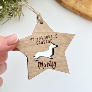 Dachshund dog funny gift, dog decoration, dog themed gift, all dog breeds available, dog ornament, dog lover gift
