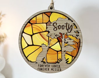 Recuerdo de la pérdida de un gato, regalos conmemorativos por la pérdida de un gato, mascota personalizada del Puente del Arcoíris, regalo conmemorativo para mascotas.