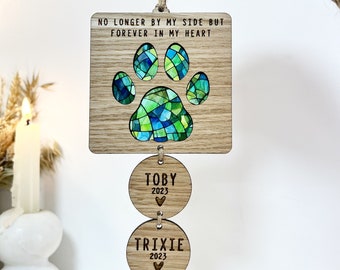Regalo commemorativo per la perdita del cane, regalo per la perdita del cane "Bridge Rainbow", regalo di condoglianze per cani, ricordo per cani, regalo in ricordo di cani, regalo per la perdita di animali domestici, memoriale per animali domestici