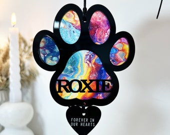 Regalo conmemorativo de la pérdida de un perro con puente arcoíris, atrapasol, regalo de condolencias para mascotas, regalo de pérdida de mascota, regalo conmemorativo de la pérdida de un perro, regalo para amantes de los perros, condolencias para perros