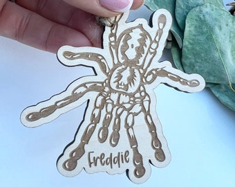 Personalised tarantula Christmas decoration, Custom tarantula Christmas ornament, Tarantula Christmas bauble, Tarantula lover gift, Spider