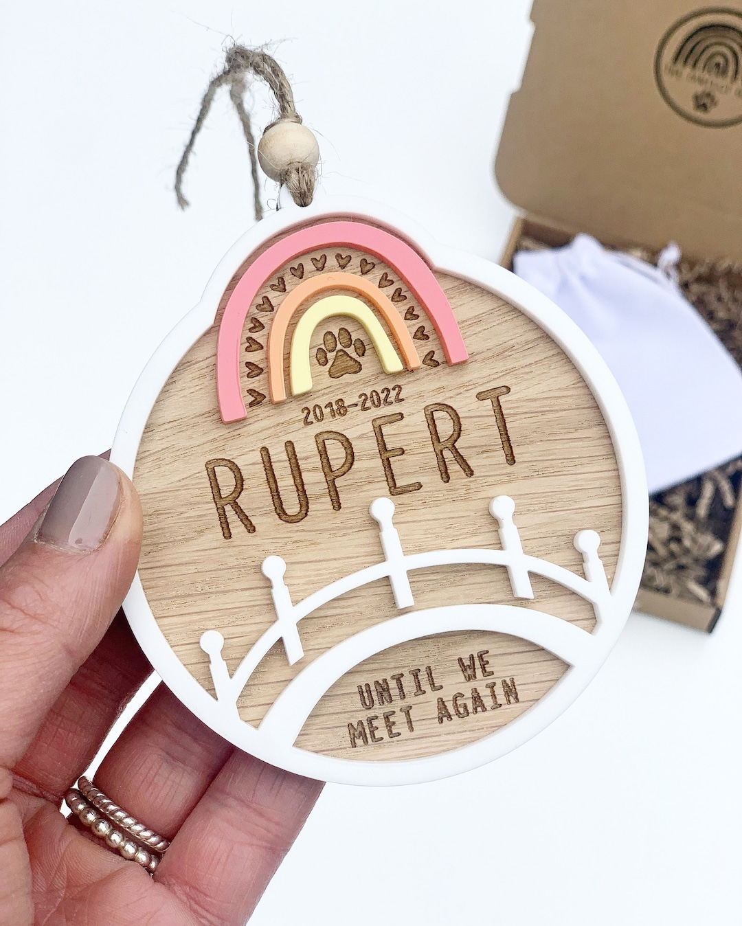 Rainbow Bridge Pet Sympathy | Pet Memorial Keepsake | Memorial Gift ...