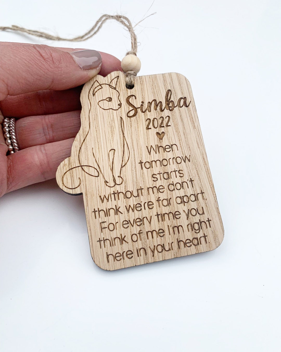 Cat Loss Remembrance Memorial Sympathy Gift | Pet Memorial Keepsake ...