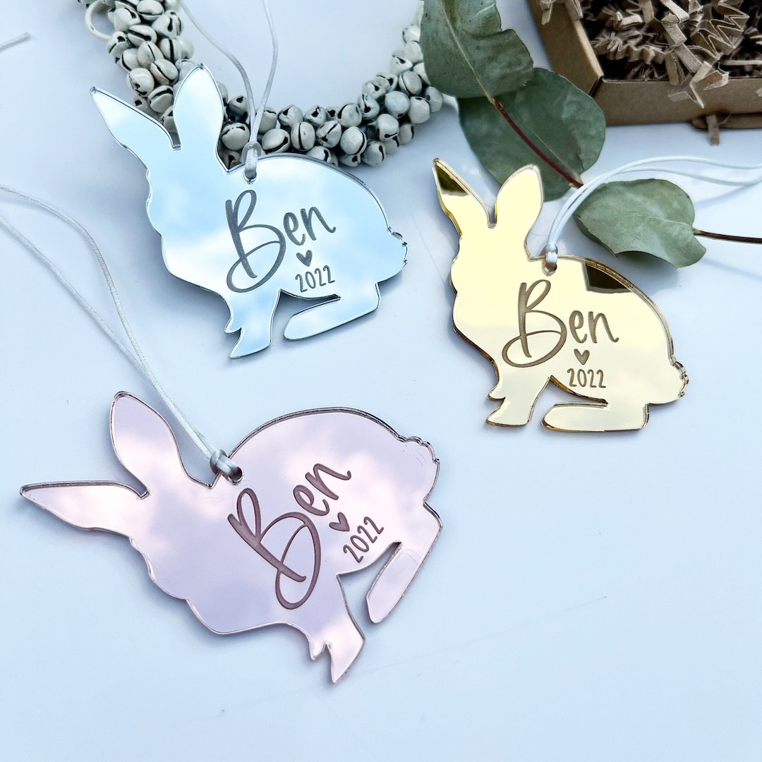 Personalised Bunny Rabbit Ornament Rabbit Memorial Gift Etsy UK