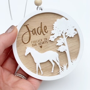 Pferdegedenkgeschenk, Pferdesympathiegeschenk, Andenken für den Verlust eines Pferdes, Pferdeliebhaber Geschenk, Pferdeliebhaber Geschenk, Pony Gedenkgeschenk