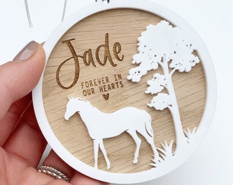 Horse memorial gift, Horse sympathy gift, Keepsake gift for the loss of a horse, Horse lover gift, Horse themed gift, Pony memorial gift