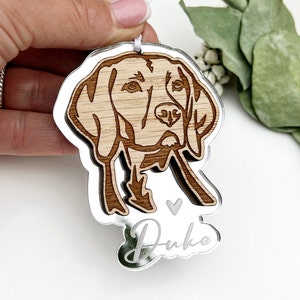 Hungarian vizsla gift, Vizsla dog ornament, Hungarian vizsla dog lover gift,  Hungarian vizsla memorial, dog memorial