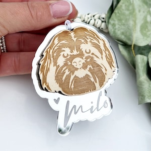 Regalo para amantes de Lhasa Apso, Adorno personalizado de Lhasa Apso, Regalo conmemorativo de Lhasa Apso, Adorno con temática de perro Lhasa Apso, Regalo conmemorativo de perro