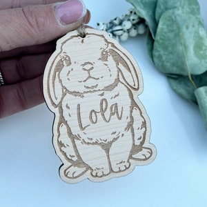 Rabbit christmas ornament, Bunny xmas decoration, Pet Gift, Bunny lover gift, Bunny decoration, rabbit personalised bauble