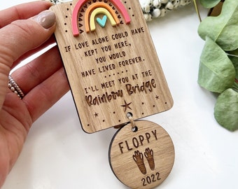 Rabbit memorial, Rabbit loss gift, Rabbit sympathy gift, Rainbow bridge pet sympathy gift, Rabbit lover gift, Rabbit keepsake gift,