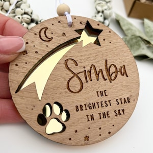 Dog memorial gift, Dog sympathy gift, Dog ornament, Brightest star in the sky dog loss bereavement gift, Dog keepsake gift, Dog gift