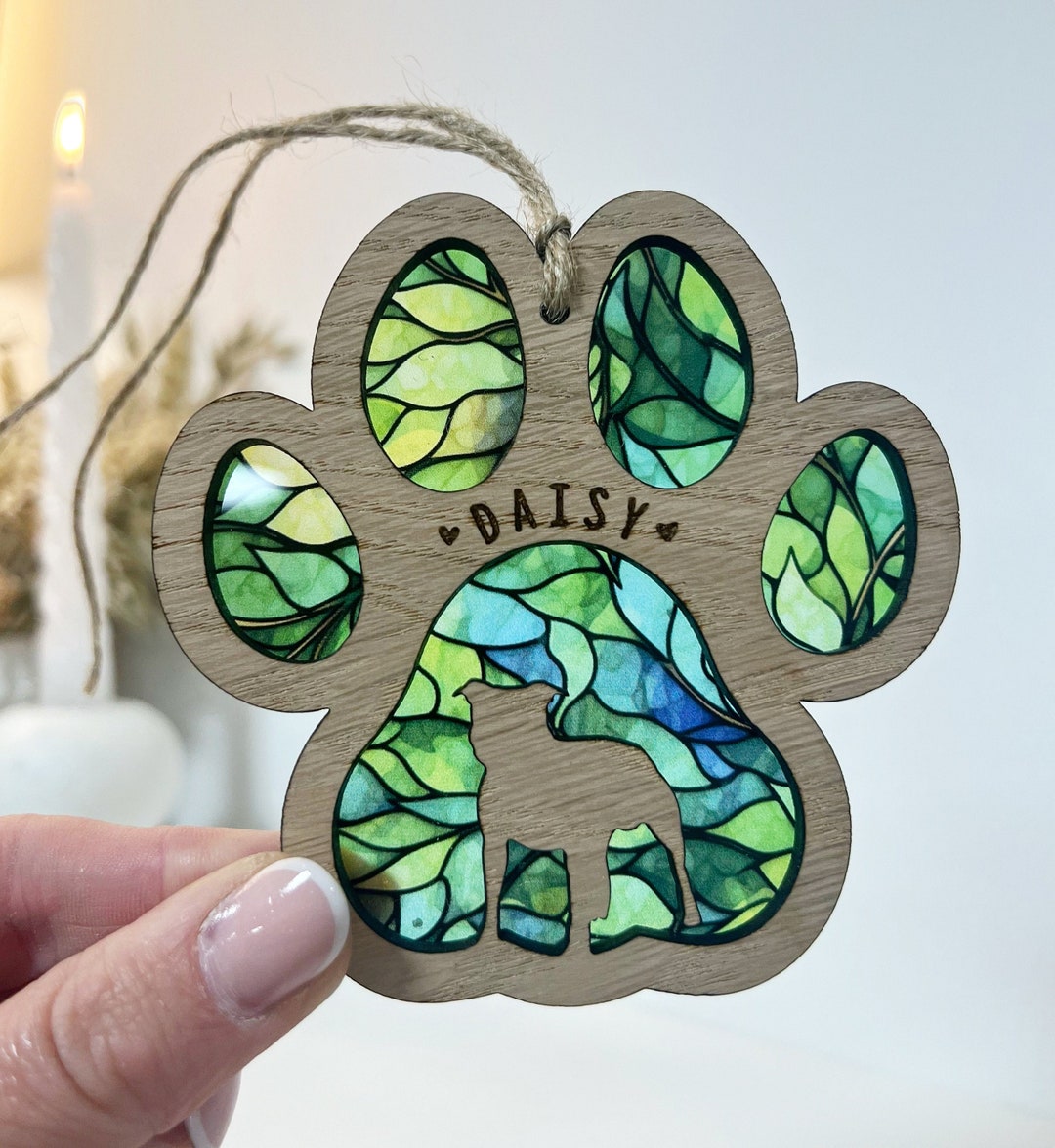 Dog Rainbow Bridge Memorial Gift, Sun Catcher, Pet Sympathy Gift, Pet ...