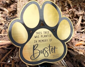 Planted In Memory of | Dog Grave Garden Memorial | Dog Memorial Plaque | Loss of Dog | Pet Bereavement Gift | Garden Memorial