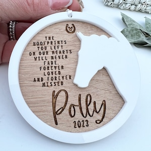 Pferdegedenkgeschenk, Personalisierung Pferdeandenken Beileidsgeschenk, Pferdegedenken, Pferdeliebhabergeschenk, Pferdeverlustgeschenk