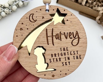 Personalised dog memorial gift, Dog sympathy gift, Dog ornament, Brightest star in the sky dog loss bereavement gift, Dog keepsake gift