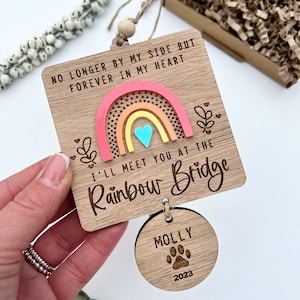 Rainbow bridge pet memorial, cat memorial, dog remembrance gift, dog loss, pet loss gift, dog lover gift, dog memorial gift, memorial gift