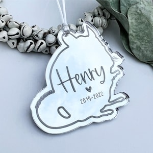 Chinchilla-herdenkingscadeau, chinchilla-decoratie kerstboom, chinchilla-sympathiecadeau, huisdier-herdenkingscadeau, cadeau chinchilla-liefhebber