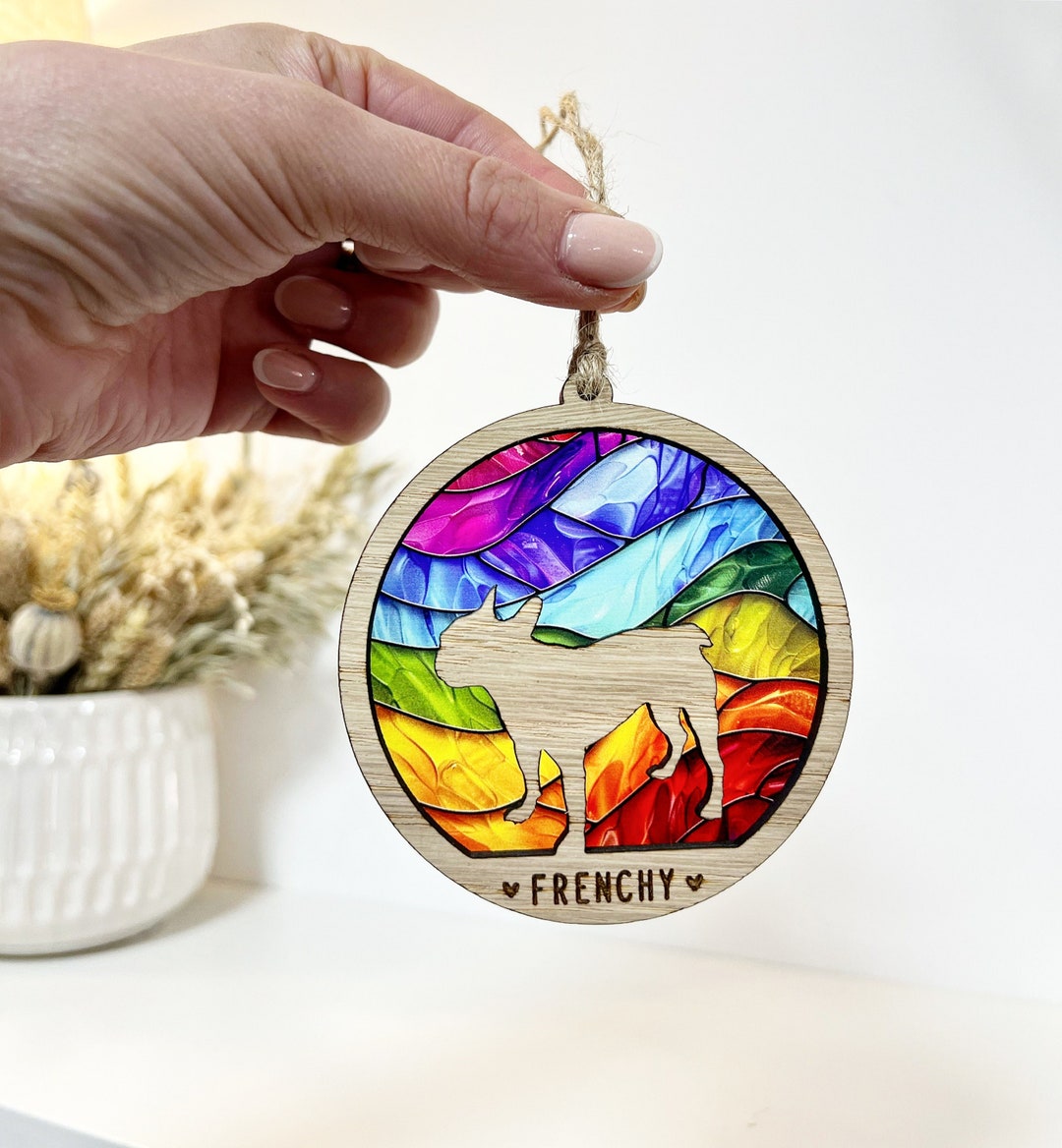 Rainbow Bridge Dog Loss Memorial Gift, Sun Catcher, Pet Sympathy Gift ...