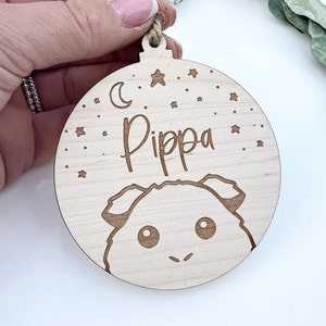 Guinea pig Christmas ornament, Guinea pig decoration, Guinea pig bauble, Personalised Guinea pig ornament, Guinea Pig Accessories,