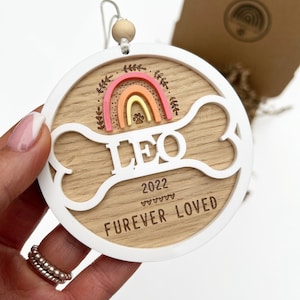 Personalised Dog Memorial | Rainbow Bridge Dog Gift | Pet Memorial Gift | Pet Loss Gift | Personalised Pet Memorial Gift | Pet Sympathy Gift