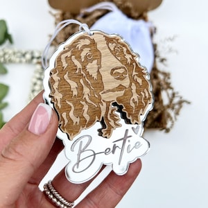 Personalised Cocker spaniel Christmas ornament, Cocker spaniel Christmas decoration, Cocker spaniel memorial, Show spaniel