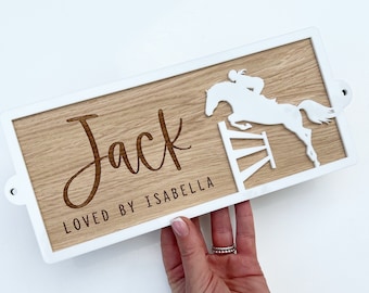 Personalised horse stable door sign, Pony stable name plaque, Horse name plaque, Pony stable name plate, Horse name sign, Pony name sign