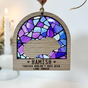 Guinea pig memorial, Guinea pig sympathy gift, pet loss gift, Guinea pig keepsake gift, guinea pig lover gift, pet memorial, light catcher