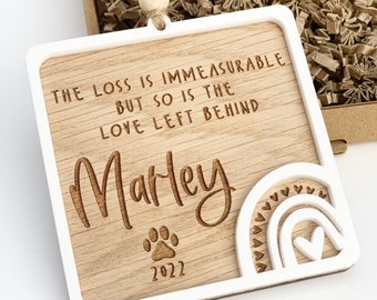 Rainbow Bridge Dog Gift, Customised Pet Sympathy Gift,  Pet Memorial Gift, Cat Memorial Gift, Personalised Dog Memorial Gift,
